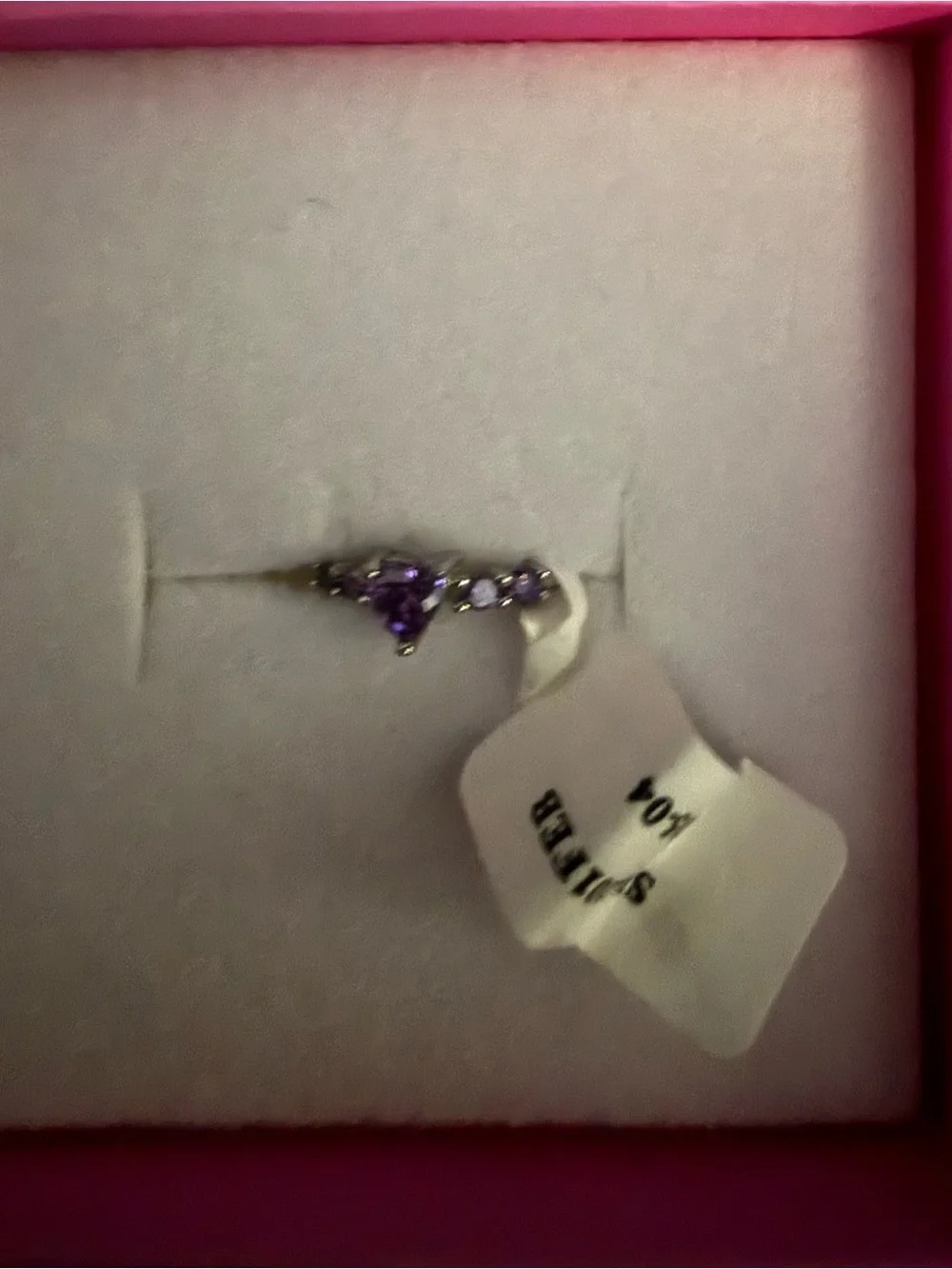 Children’s Sterling Silver Purple Gemstone Ring